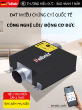 Quạt Thông Gió Siêu Mỏng 13cm, hãng LeiBniz– Êm Ái, Tiết Kiệm Điện, Điều Khiển Thông Minh, Chuẩn Công Nghệ Đức!