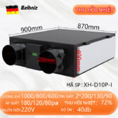LEIBNIZ Purify Series – Dòng Quạt Trao Đổi Nhiệt & Lọc Không Khí Cao Cấp (300 – 1000 m³/h), Hiệu suất thu hồi nhiệt 72%