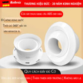 Cửa gió phun dạng cầu ABS 360° Leibniz, Thổi xa – Gió êm – Lắp nhanh – Đẹp gọn- Nhiều cỡ từ 75-630mm