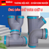Phụ Kiện Ống Khí Tươi PE Nhựa ABS Không Van Chỉnh lưu lượng, hãng LEIBNIZ– Cút U, T, L Cho Hệ HVAC
